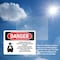 Signmission Carbon Dioxide Gas Ventilate Danger Sign, Vinyl Decal, 10in W x 7in L, 2PK OS-2PACK-DS-D-710-L-2413 - alternate 3